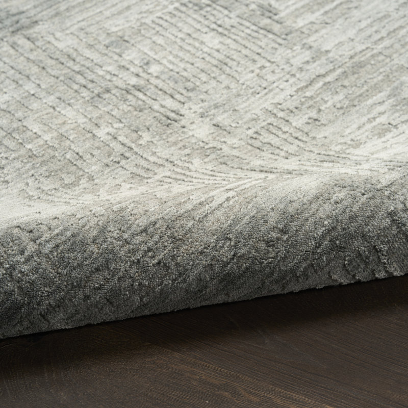 Madison Square 5'3" x 7'6" Slate Modern Indoor Rug, Rectangle 5'3" x 7'6", Slate
