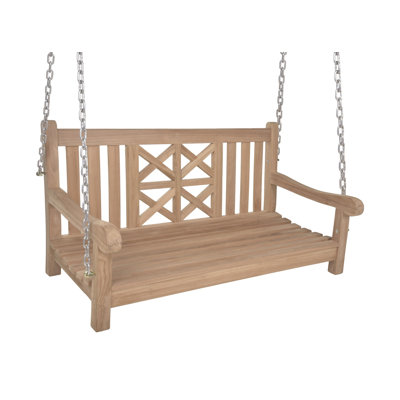 Chrisan 2 Person Teak Porch Swing