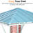 Sedna 8’ X 8‘ Outdoor Steel Frame Hardtop Patio Gazebo With Recharge Socket, Bar Table