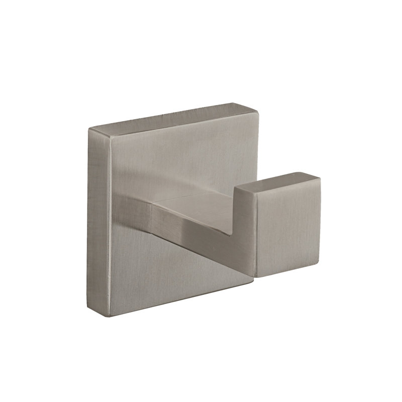 Trova Wall Mounted Robe Hook, Brushed Nickel