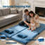 Matelas d'extérieur pour lit de bébé en mousse viscoélastique bleu-123281846-123281844