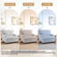 Chaise d'appoint moderne avec accoudoirs rembourrés et coussins (ensemble de 2)-115747890