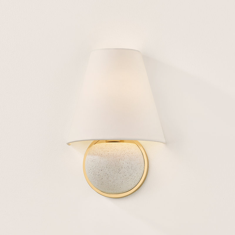 Mitzi Marlena 7.75 inch wide 1 Light Wall Sconce in Aged Brass