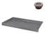 Base de douche en alcôve en acrylique gris mat avec drain central 60 po x 36 po Streamline-118934393