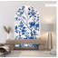 Adhésif décoratif classique bleu chinois amovible sans dommages-102403631