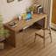 Bureau rectangulaire brun en bois massif avec 3 tiroirs-1437588951-1437588947