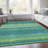 Premium Machine Washable Prisco Teal Rug-1506919015