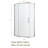 Shower Door 34-1/8" X 72" Semi-Frameless Neo-Angle Hinged Shower Enclosure, 5/16 In. (8Mm), Chrome-123210126