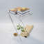 Table-plateau pliante en acrylique transparent Molly-Rose pour petits espaces