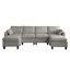 Canapé modulaire en chenille avec repose-pieds-1542868188