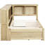 Lit de jour avec deux tiroirs de rangement, armoires de rangement et ports USB-1608699330