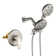 Dual Shower Faucet Set with Valve High Pressure 2 in 1 Shower Combo Set Shower System with Handheld