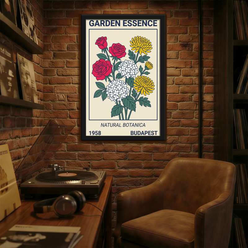 Plantes et fleurs, essence de jardin, botanique naturelle, Budapest, 1958, H 18 po x l 12 po