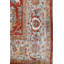 Tapis unique nouvel âge 8 pi 9 po x 11 pi 8 po saumon / orange / argent / bleu