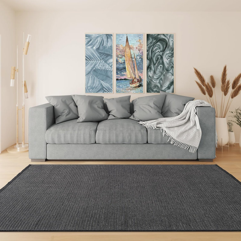 Ruglenza Extra Large Area Rug - Soft Modern Carpet for Living Room, Lightweight Low Pile, Easy Clean Woven Rug with Non Slip Backing, Stylish Home Decor