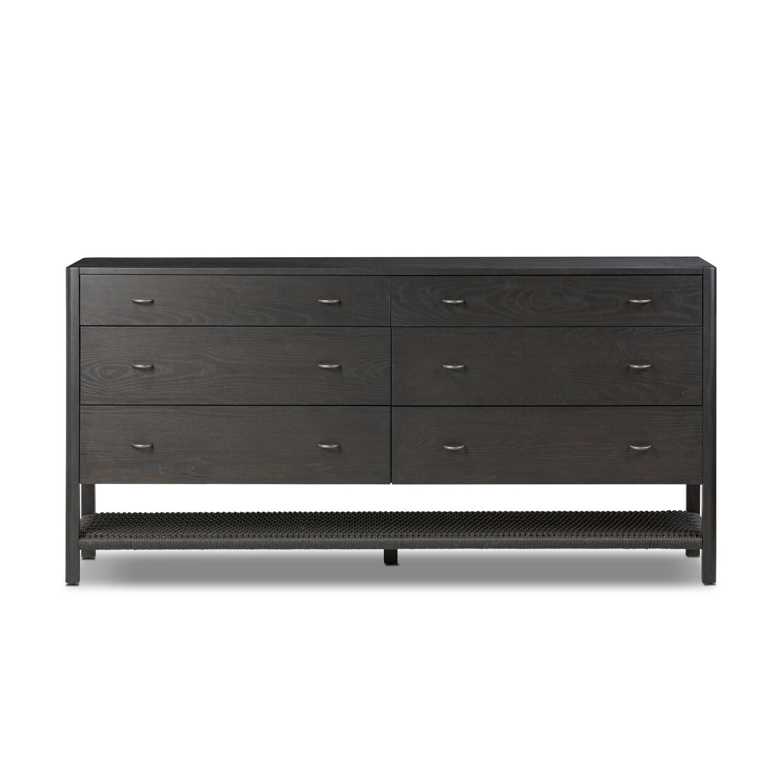 Deirdre 6 - Drawer Double Dresser, Smoked Black Ash