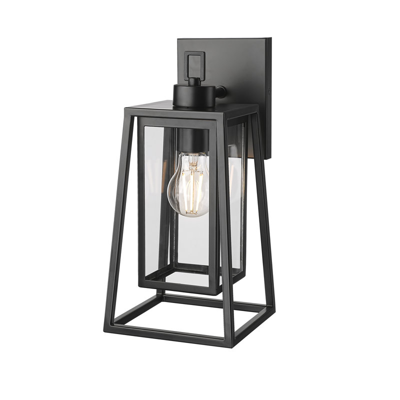 Applique murale d'extérieur 1 lumière Oakman - noir thermolaqué Oakman, H 13,5 po x l 6,25 po x P 7,5 po