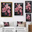 Fleur de pomme rose botanique - Art mural fleur de pommier-271541977-271541975