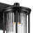 Barras 16" 1-Light Outdoor DarkSky Approved Wall Sconce with Clear Ribbed Glass in Black-1266584571