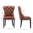 5-Piece Dining Set Mid-Century Modern Round Wooden Table & Upholstered Chair Set For Home, Kitchen, Dining Room-1196634464-1196634462