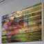 « green shadows » par parvez taj,, reproduction d’art sur bois de pin naturel-15990355
