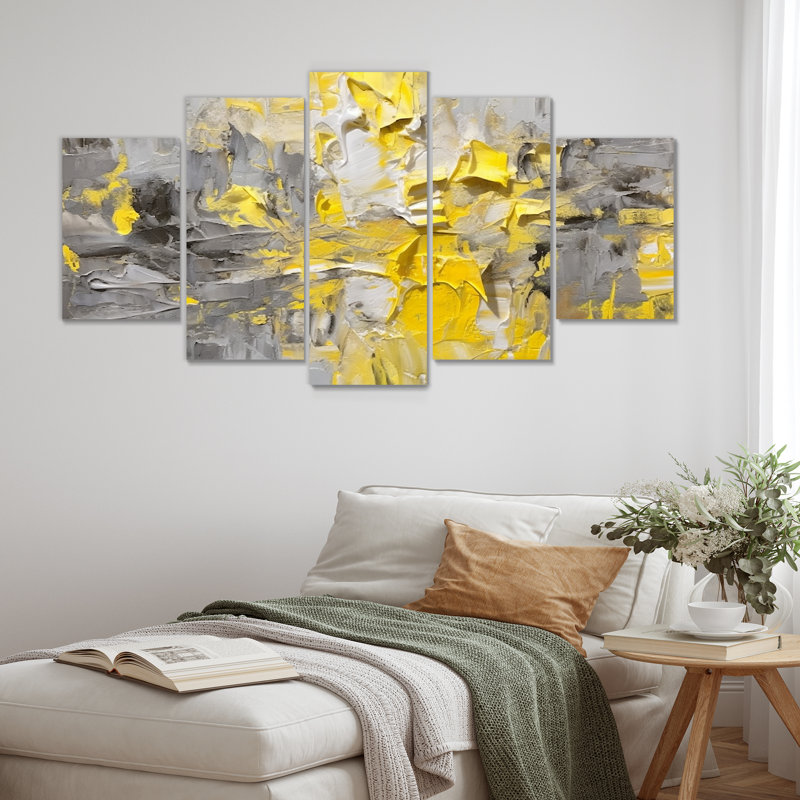 Coreson - Abstract Wall Art Set 5 Piece, 32" H x 60" W