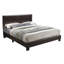 Tête de lit ajustable en similicuir pour lit grand moderne brun 1pc-912835517