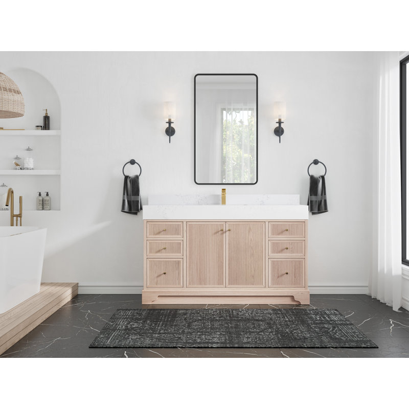 Ensemble de meuble-lavabo simple 60 "60", Empira blanc