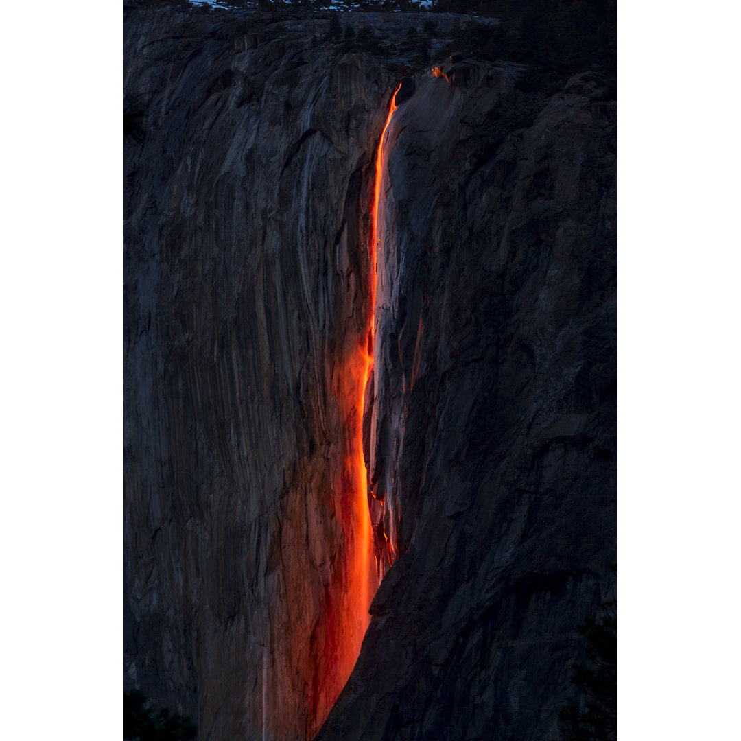 Horsetail Firefall von Spondylolithesis - Leinwandbild