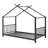 Metal House Platform Bed-609808640