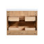 Meuble-lavabo mural simple 30 "avec dessus et lavabos Babajide