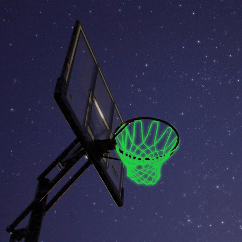 Filet de basketball léger Light Up, Blanc / Vert / Rouge
