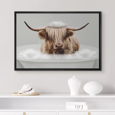 Funny Bathroom Decor Shetland Cow