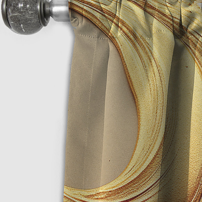 Donoho - Modern Spiral Abstract Blackout Curtain - 1 Panels, 52" W x 84" L