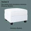 Canapé modulaire gris avec rangement 7 places-111696180