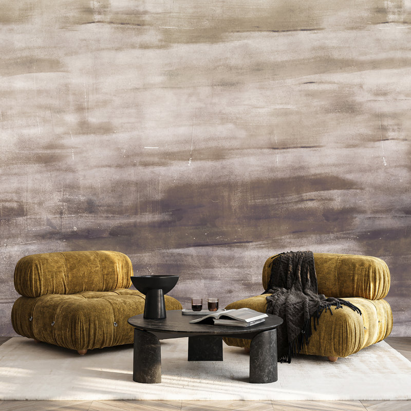 Cerra Collection Rokko Abstract Wall Mural, Brown