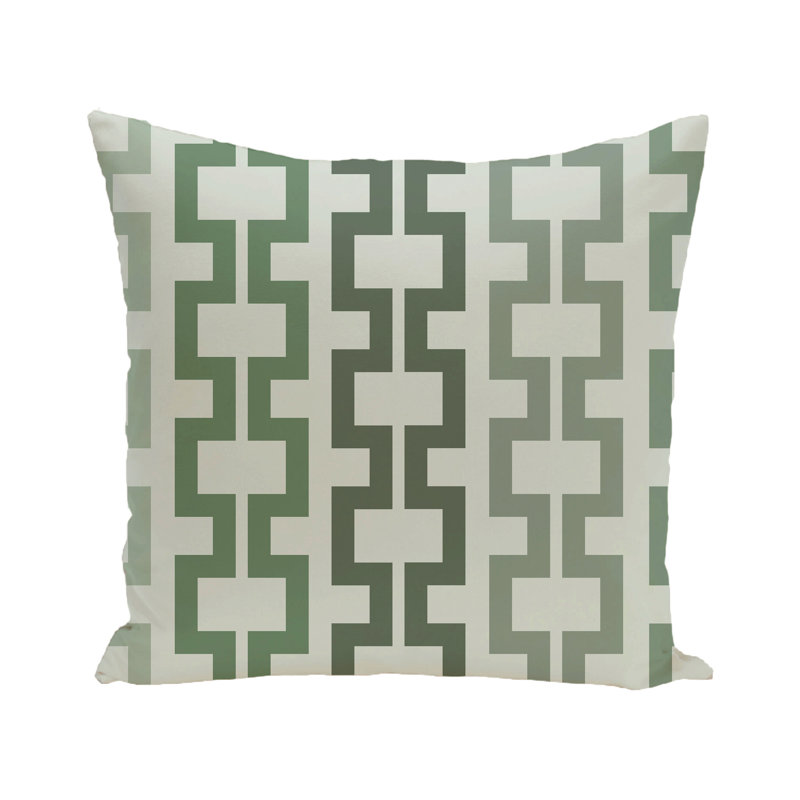 Housse et insert de coussin d'extérieur carré Cuff-Links, H 18 po x l 18 po, Herbe verte