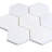 Nubes 10 x 11 Thassos Honed Marble Pearl Mosaic Hexagon Tile (3.75 Sq Ft/Case) - 5 Pack
