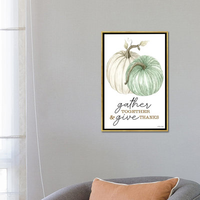 «Gather and donner Merci», reproduction d'art mural - toile encadrée