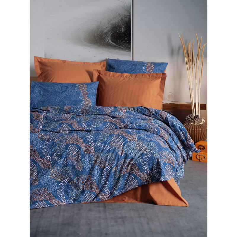 Ranforce Quilt Cover Set (DE), Twin XXL Sheet Set with 1 Pillowcase