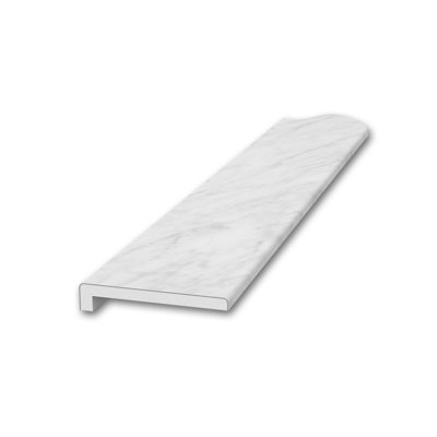 FlexStone 3" x 95" Standard Trim with 3/8" Lip in Frost