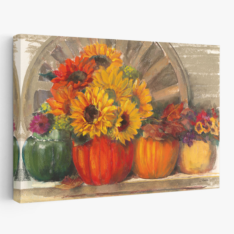 Bouquets d'automne - Nature morte d'automne, H 16 po x l 24 po