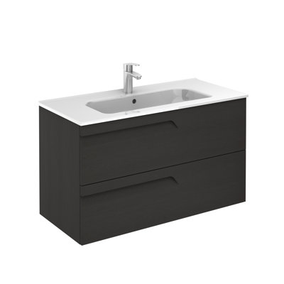 Ensemble de meuble-lavabo mural simple 40 po Huntsville