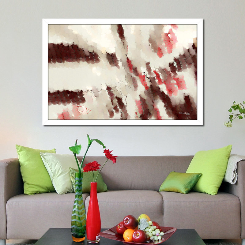 «Endured. «Hebrews 12: 2», reproduction sur toile, H 27,5 po x l 39,5 po x P 0,75 po, Cadre blanc