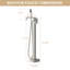 ° Rotating Spout Brass Modern Free-standing Tub Faucet For Luxurious Bathroom Experience