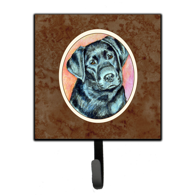 Organisateur de clés murales avec crochets clés french bouledogue Pelin, Brun / saumon / bleu, Labrador noir