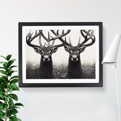 Enchanting Stags - Single Picture Frame Print