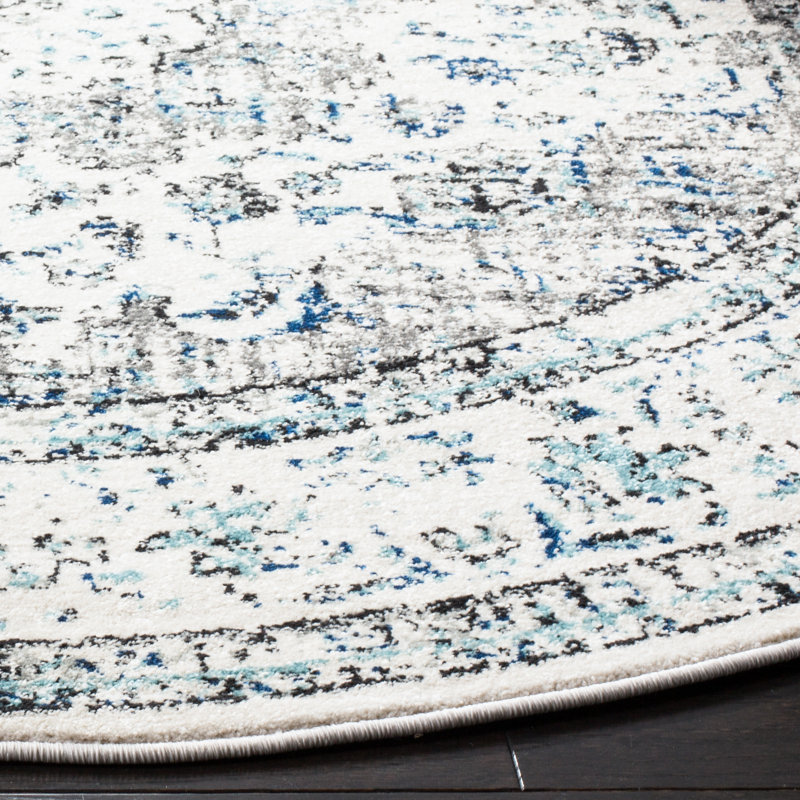 Tynemouth Oriental Area Rug, Round 201 cm
