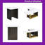 Ensemble de tables basses carrées 2 pièces: l 47,2 po x P 23,6 po et petites tables de bout carrées en MDF avec structure en métal-724157357