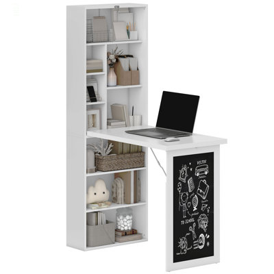 Bureau d'ordinateur pliable, bureau d'ordinateur mural